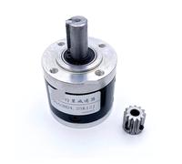 52MM Heavy-Duty Planetary Gear Reducer Gearbox For DC Brush/Brushless Stepper electronic starter 12MM Shaft-Optional shaft EKFBQBGW(1 Ratio 4.25,6.36mmMotor Gear)