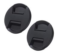 52mm Lens Cap for Canon 55-200mm 18-55mm Lens-2PCs | 52mm Lens Cover, for NIKKOR 18-55mm f/3.5-5.6G for Nikon D90 D5300 D850, Center Pinched