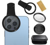 52mm Phone Clip-On Filter Universal Cpl Filters Polarizing Circular Polarizer Lens With Lens Clip And Zipper Case Mobile Phone Lens Filter Kit