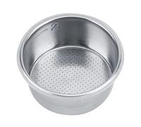 52mm Stainless Steel Coffee Filter Basket, Espresso Filter 2 Cup Coffee 52mm Single Wall Non-pressurized Filter Basket Double Layer Pressurized Coffee Filter Fits 52mm Portafilter