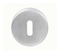 52mm Standard Lock Profile Open Escutcheon Concealed Fix Satin Steel