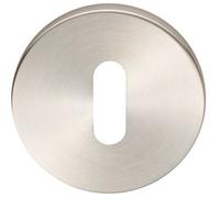 52mm Standard Lock Profile Open Slim Escutcheon Concealed Fix Satin Steel