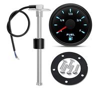 52mm Universal Fuel Level Gauge & Sender Kit - with 250mm Sensor, 7-Color LED Backlight, 0-190 Ohm for Car, Truck, SUV, Motorcycle, Boat Gas Tank