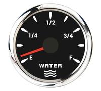 52mm Waterproof Boat Fuel Level Gauge Water Level Sensor Fit For 0~190ohm/240-33ohm With 7 Colors Backlight Reliable Replacement(BS 0-190ohm Water)