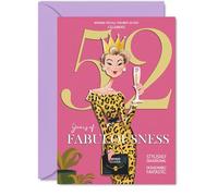 52nd Birthday Cards for Women, Years Of Fabulousness