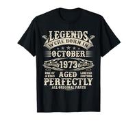 52nd Birthday Gifts for Men 52 Year Old Bday October 1973 T-Shirt