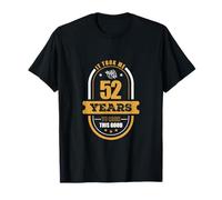 52nd Birthday Gifts for Men Dad Age 52 Year Old Retro 1968 T-Shirt