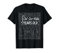 52nd Birthday Integral Calculus Math Nerd Funny Value Graphic T-Shirt, Men, Black, S