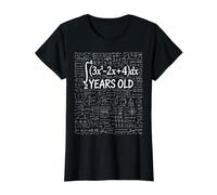 52nd Birthday Integral Calculus Math Nerd Funny Value Graphic T-Shirt, Women, Black, M