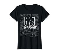 52nd Birthday Matrix Determinant Math Nerd Funny Value Graphic T-Shirt, Women, Black, M