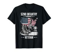 52nd Infantry Regiment Veteran Military Veteran Distressed T-Shirt