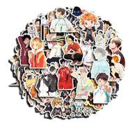 52PCS Haikyus Stickers | Haikyus Figure Colorful Decals | Vinyl Waterproof Stickers for Laptop, Skateboard, Water Bottles, Guitar