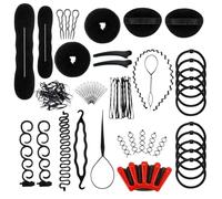 52PCS Hair Design Styling Tools,DIY Women Hair Accessories Hair Design Styling Tools Accessories Girls Hairstyle Maker Tool Spiral Hair Braid Magic Hair Twist Pull Hair Needle Fashion Hair Design