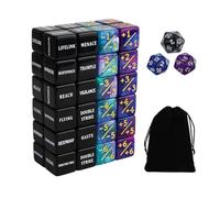 52pcs MTG Dice, Keywords Life +1/-1 Counters Commander Buff Tokens with D6 & D20 Dice MTG TCG & Card Game Accessories, Magic the Gathering, Magic at the Gathering Gice with Storage Bag