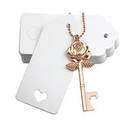 52pcs Rose Flower Vintage Key Bottle Openers for Wedding Favors Rose Gold | Guest Souvenir Gift Set with Escort Thank You Tags,Keychain for Party Decoration,Wedding Accessories