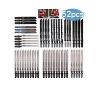52Pcs T Shank Jigsaw Blades Tool Set Wood & Metal Fit Bosch Dewalt Makita etc