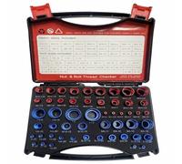 52PCS Thread Checker, 28 Standard SAE & 24 Metric Nut and Bolt Thread Checker Kit, Bolts Measuring, Bolt Size Finder Checker Thread Gauge for Workshop Garage DIY Narrow and Tricky Area