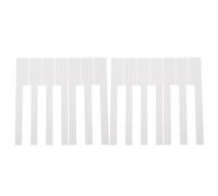 52pcs White Acrylic Piano Repairing Keytops for Piano | Replacement Supply for Musician Use, Practical Set with Creative Design, Part of Instrument Accessories