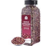 52USA Sichuan Peppercorns, Szechuan Peppercorns 8oz Bottle -Authentic Whole Red Sichuan Pepper, Strong Flavor with Tingly Numbness, Essential Spice for Mapo Tofu, Kung Pao Chicken, Asian Cuisine