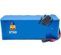 52V 12Ah E-Bike Battery, Rechargeable Battery with Charger, Waterproof Lithium-Ion Battery for Electric Bicycles, Tricycles, Scooters, Go-Karts 52V 12Ah,XT90+JST