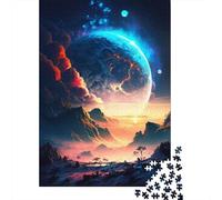 52x38cm/1000pcs, 1000 Piece Adult Jigsaw, Twilight Cosmic Forest