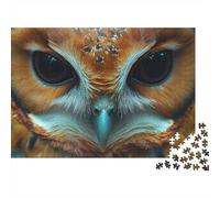 52x38cm/1000pcs 1000 Piece Jigsaw, Close-up Owl Face