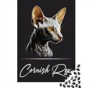 52x38cm/1000pcs 1000 Piece Jigsaw, Cornish Rex