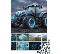 52x38cm/1000pcs 1000 Piece Jigsaw, Future Farming Smart Tractors & Advanced Agriculture