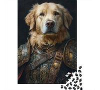 52x38cm/1000pcs 1000 Piece Jigsaw, Golden Retriever Prince, Winter Gift