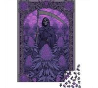 52x38cm/1000pcs 1000 Piece Jigsaw, Marijuana Death Print, Winter Gift