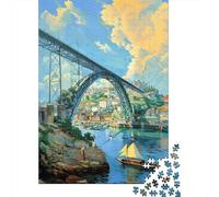 52x38cm/1000pcs 1000 Piece Jigsaw, Porto's Iconic Bridge
