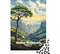 52x38cm/1000pcs 1000 Piece Jigsaw, Simien Mountains National Park Ethiopia, Festive Present