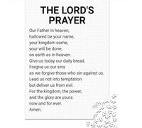 52x38cm/1000pcs 1000 Piece Jigsaw, THE LORDS PRAYER WHITE, Festive Present