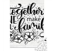 52x38cm/1000pcs 1000 Piece Jigsaw, Together We Make A FAMILY