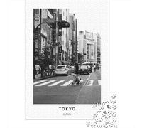 52x38cm/1000pcs 1000 Piece Jigsaw, Tokyo Street Scene, Winter Gift