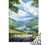 52x38cm/1000pcs, 1000 Piece Paper Puzzle, Lake District England