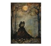 52x38cm/1000pcs Adult Pieces Jigsaw Puzzle Darkness Frog Puzzles for Adults Toy Wall Decor Difficult Hard Challenging To Complete 52x38cm/1000pcs