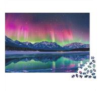52x38cm 1000pcs Aurora Borealis Photography Jigsaw Puzzle, 1000 Piece