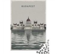 52x38cm 1000pcs Budapest Parliament Building Jigsaw Puzzle, 1000 Piece | For after-work downtime, this adult jigsaw puzzle with 1000 pieces offers a longer challenge for patient puzzlers.