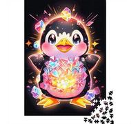 52x38cm/1000pcs, Jigsaw for Adults, 1000 Pieces, Shiny Diamond Penguin