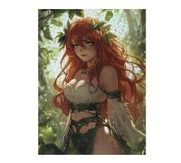 52x38cm/1000pcs Jigsaw Puzzle for Adults Anime Forest Celtic Anime Fairy Nymph Puzzle for Adults Fun Games Staycation Kill Time Birthday And Unique Gifts 52x38cm/1000pcs