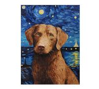 52x38cm/1000pcs Jigsaw Puzzle for Adults Chesapeake Bay Retriever Puzzle for Adults Family Game Difficult Challenge Parent-child Interaction 52x38cm/1000pcs
