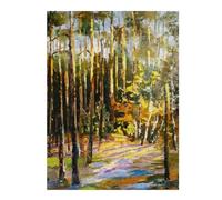 52x38cm/1000pcs Jigsaw Puzzle for Adults Forest at Noon Puzzle for Adults Family Game Difficult Challenge Parent-child Interaction 52x38cm/1000pcs