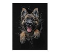 52x38cm/1000pcs Jigsaw Puzzle for Adults Norwegian Elkhound Puzzle for Adults Family Game Difficult Challenge Parent-child Interaction 52x38cm/1000pcs