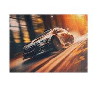 52x38cm/1000pcs Jigsaw Puzzle for Adults Racing Car Speeding Through Forest Puzzle for Adults Fun Games Staycation Kill Time Birthday And Unique Gifts 52x38cm/1000pcs