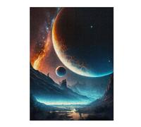 52x38cm/1000pcs Jigsaw Puzzle for Teenagerss Eternity Planet Jigsaw Puzzle Toy Wall Decor Analysis And Logic Fun at Home Activities, 52x38cm/1000pcs