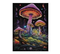 52x38cm/1000pcs Jigsaw Puzzle for Teenagerss Mushrooms No4 Jigsaw Puzzle Toy Wall Decor Analysis And Logic Fun at Home Activities, 52x38cm/1000pcs