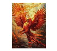 52x38cm/1000pcs Jigsaw Puzzle for Teenagerss Phoenix Rising Mythical Firebird Artwork Adult Puzzles Toy Wall Decor Pattern Assembly Christmas Birthday Gifts 52x38cm/1000pcs