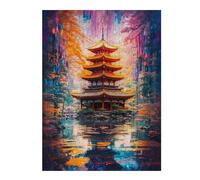 52x38cm/1000pcs Jigsaw Puzzle for Teenagerss Tranquility in The Woods Jigsaw Puzzle Toy Wall Decor Analysis And Logic Fun at Home Activities, 52x38cm/1000pcs