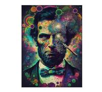 52x38cm/1000pcs Jigsaw Puzzles for Adults Abraham Lincoln Vision Puzzle for Adults Relax Games Hand Speed Race Difficult And Challenge 52x38cm/1000pcs